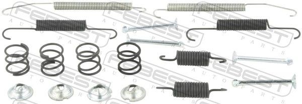 FEBEST Toebehoren, parkeerremschoen 0804-S10XR-KIT Nissan NAVARA Rem montageset FEBEST 0804-S10XR-KIT