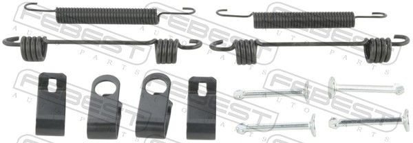 FEBEST Monteringssats för bromsbackar (parkeringsbroms) 1204-SONR-KIT SUBARU monteringssats bromsbackar FEBEST 1204-SONR-KIT