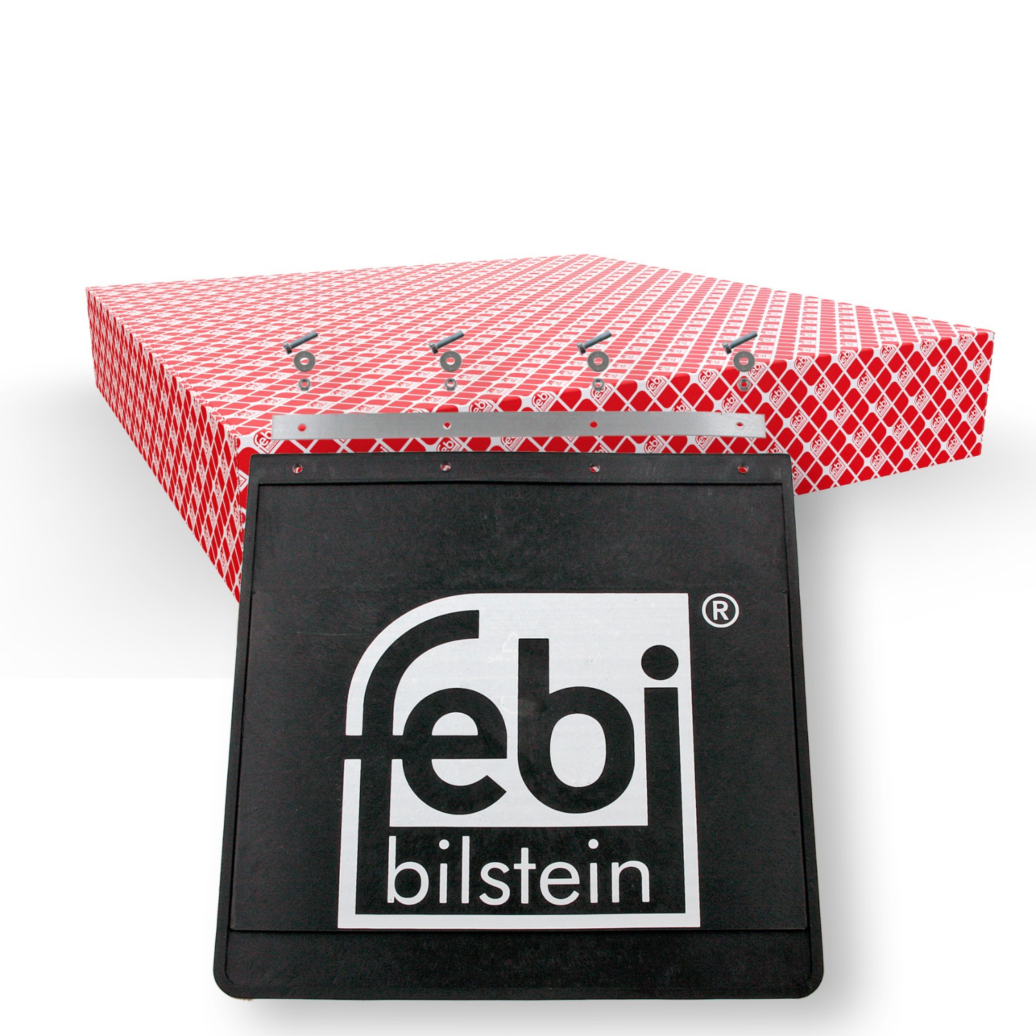 FEBI BILSTEIN Mudflap 400mm, 1,203kg, with fastening/mounting material FEBI BILSTEIN 30803 RENAULT TRUCKS Mascott Platform / Chassis accessories