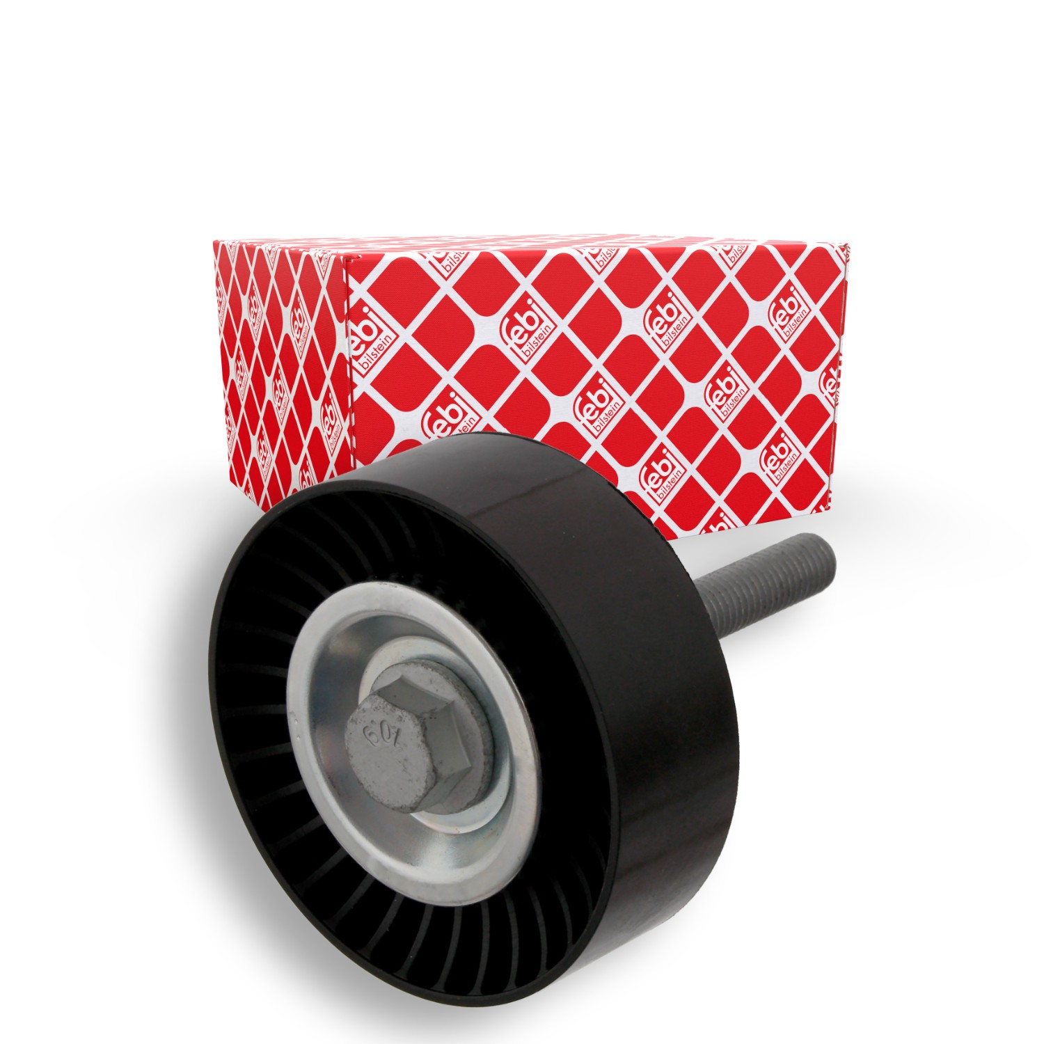 Polia de desvio / de guia, correia trapezoidal estriada FEBI BILSTEIN 30859 FEBI BILSTEIN 30859 Polia de guia Skoda FABIA 2017