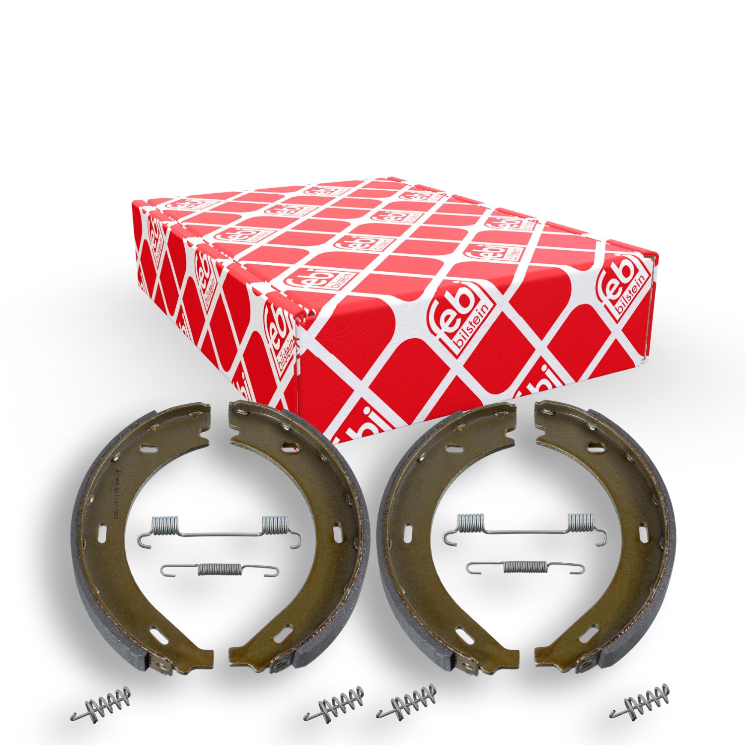 FEBI BILSTEIN Jogo de maxilas de travão, travão de estacionamento 31150 FEBI BILSTEIN 31150 Maxilas de travão de mão Mercedes-Benz VITO originais