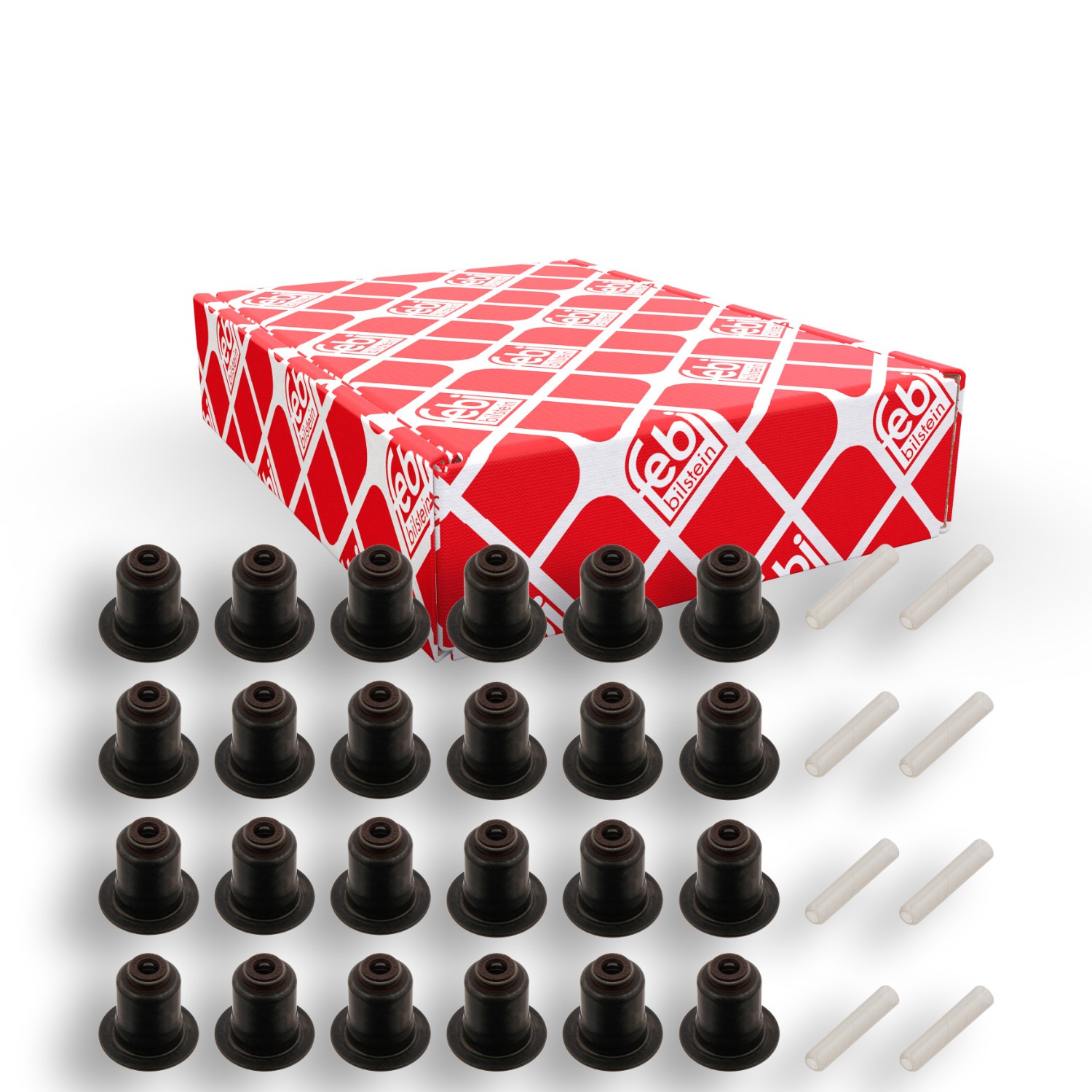 FEBI BILSTEIN Jogo de juntas, haste da válvula 32622 FEBI BILSTEIN 32622 Retentor da haste de válvula Jaguar E-PACE originais