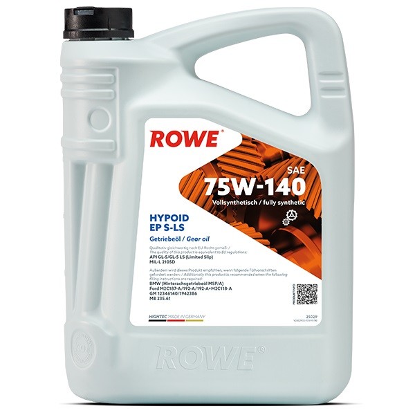 ROWE Sillaülekandeõli 25029-0050-99 ROWE Kastiõli HONDA Hightec, Hypoid EP 25029-0050-99
