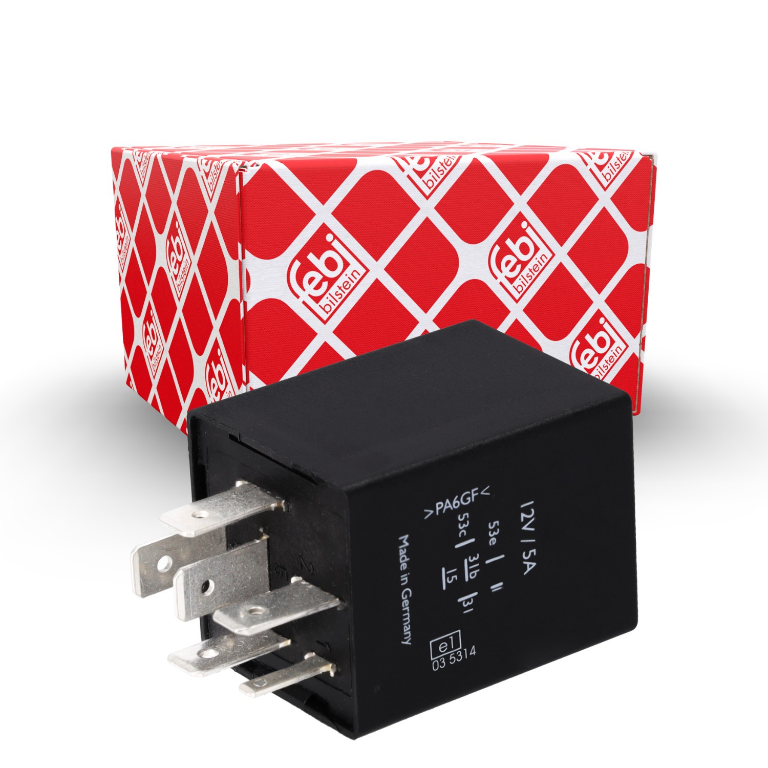 FEBI BILSTEIN Relä, torkarintervall 34502 Audi 100 Avant C3 Relé multifunções FEBI BILSTEIN 34502