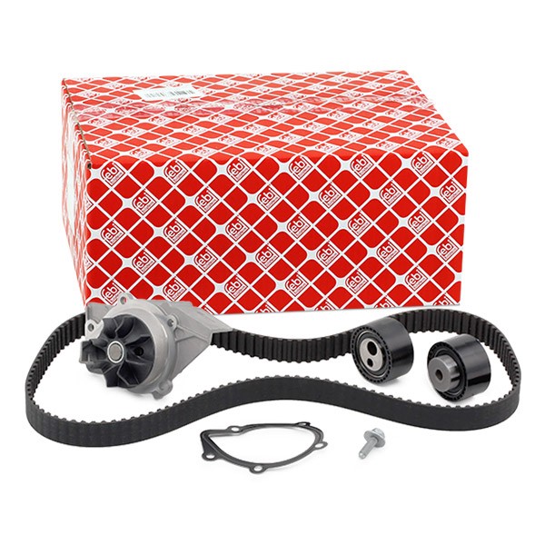 FEBI BILSTEIN Water pump and timing belt kit 34637 FEBI BILSTEIN 34637 genuine Peugeot Boxer Platform timing belt set price