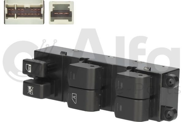 Alfa e-Parts Slēdzis, Stikla pacēlājmehānisms AF00416 Alfa e-Parts AF00416 Stikla pacēlāja slēdzis VOLVO 240 orģinālās