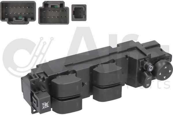 Alfa e-Parts Διακόπτης, γρύλος παραθύρου AF00465 Alfa e-Parts AF00465 Διακόπτες ηλεκτρικών παραθύρων αυτοκινήτων Mazda B-series Pick-up γνήσια τιμες