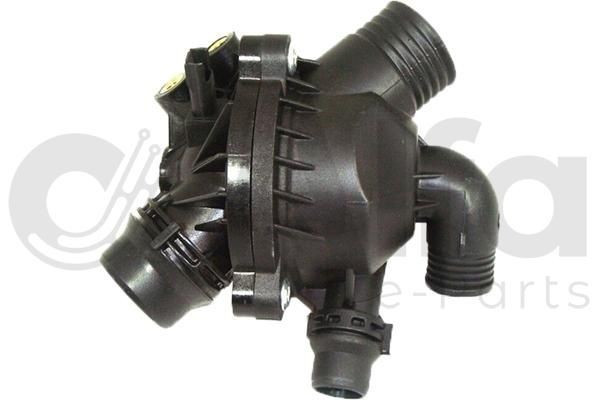 Alfa e-Parts Termostaatti, jäähdytysneste AF12195 Termostaatti, jäähdytysneste Alfa e-Parts Lämpötilan tunnistimella, Termostaatilla, Muovi, Etuakseli