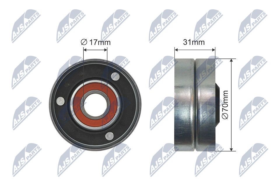 NTY Styrrulle, kilrem RNK-AU-040 Audi A6 C4 Styrrulle, kilrem NTY RNK-AU-040