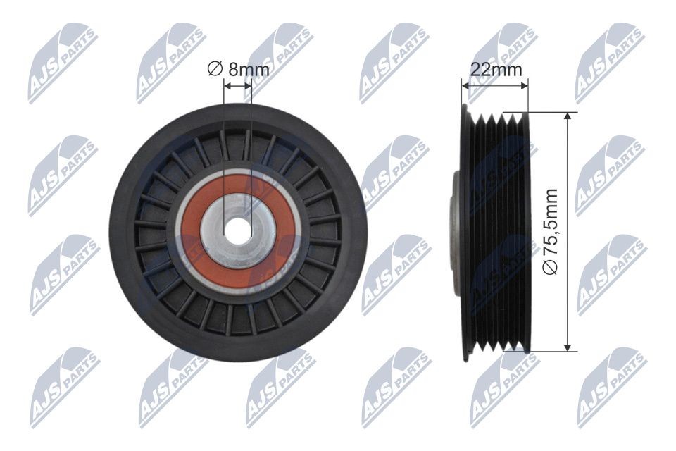 NTY Galoppino / Guidacinghia, Cinghia trapezoidale RNK-AU-043 NTY RNK-AU-043 Galoppino / guidacinghia, cinghia trapezoidale Skoda Fabia 6y Sedan originale prezzo
