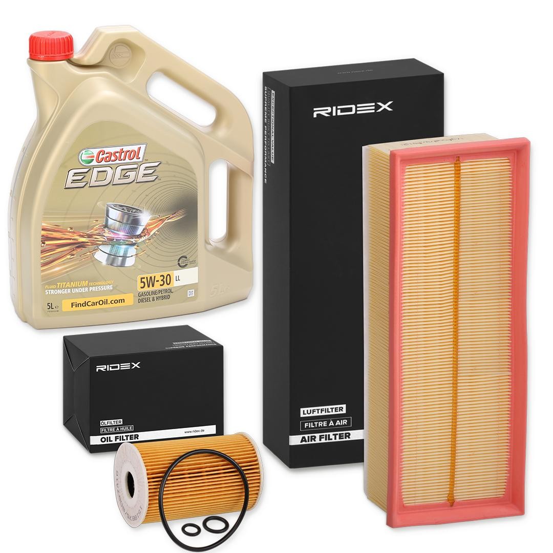 RIDEX Filtrový set s motorovým olejom 100374T0019 Filter - sada RIDEX ALHAMBRA 100374T0019 lacné