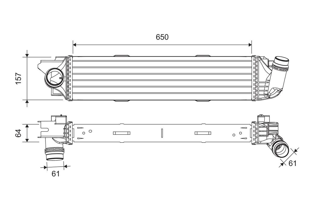 VALEO Intercooler 818299 Radiador do ar de sobrealimentação VALEO STILO 818299 baratos