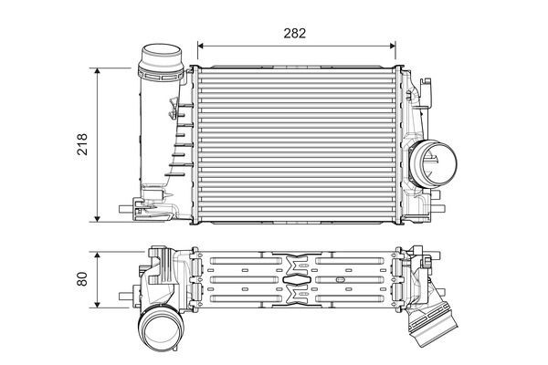 VALEO Intercooler 818316 Renault 19 Échangeur d'air VALEO 818316
