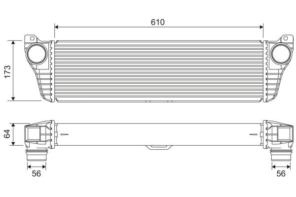 VALEO Intercooler 818322 Ladeluftkjøler VALEO Mercedes-Benz VITO 818322