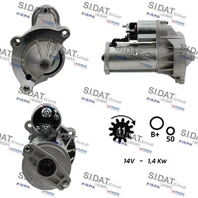 SIDAT Motorino avviamento S12VA0005A2 S12VA0005A2 costo Motorino avviamento SIDAT PEUGEOT BOXER