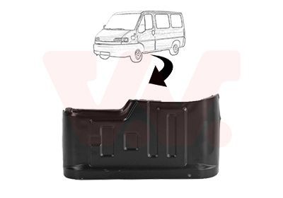 VAN WEZEL Tröskelplåt 1747111 Peugeot Boxer 230 Skåpbil Tröskel VAN WEZEL 1747111