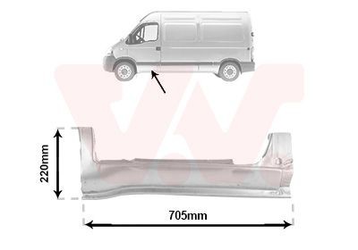 Πλευρικό τοίχωμα VAN WEZEL 4391101 VAN WEZEL 4391101 Πλευρικό τοίχωμα RENAULT Symbol 2018