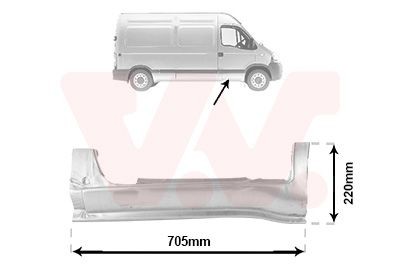 VAN WEZEL Bočnica 4391102 VAN WEZEL 4391102 Bočnica Subaru WRX lacné