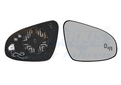 VAN WEZEL Speilglass, ytterspeil 5411836 5411836 Sidespeilglass VAN WEZEL TOYOTA C-HR