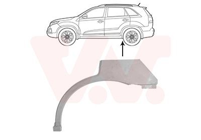 VAN WEZEL Radlauf 8385147 Seitenwand VAN WEZEL Lancia FULVIA 8385147