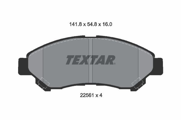 Brake pad set TEXTAR 2256101 TEXTAR 2256101 2024 DAIHATSU HIJET brake pads replacement