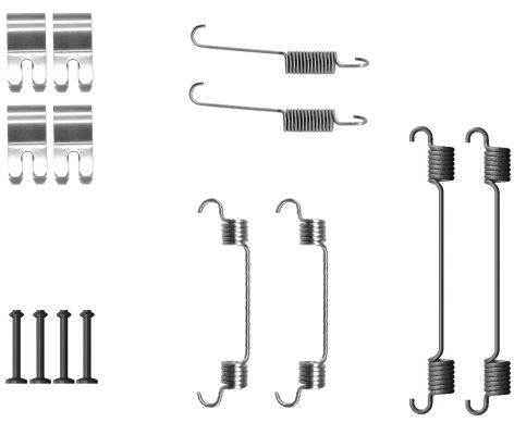 TEXTAR Kit de acessórios, maxilas do travão 97049000 97049000 Kit de acessórios maxilas do travão NISSAN PATHFINDER TEXTAR