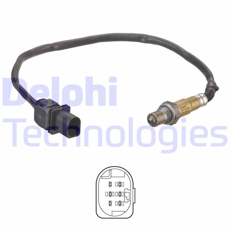 DELPHI Lambdasonde ES21236-12B1 Lambda Sensor DELPHI Baureihe 123 ES21236-12B1 günstig