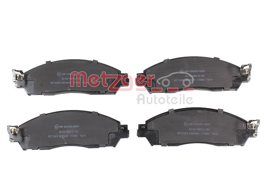 METZGER Brake pad set 1170981 1170981 METZGER brake pads NISSAN TEANA