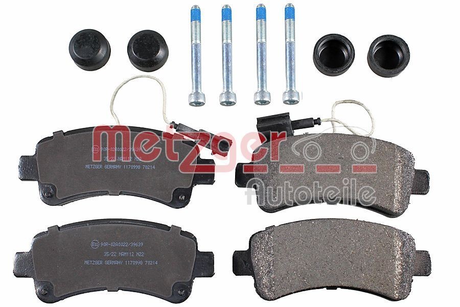 METZGER Jarrupalat, levyjarru 1170998 1170998 METZGER Jarrupalat Fiat SEDICI hinta