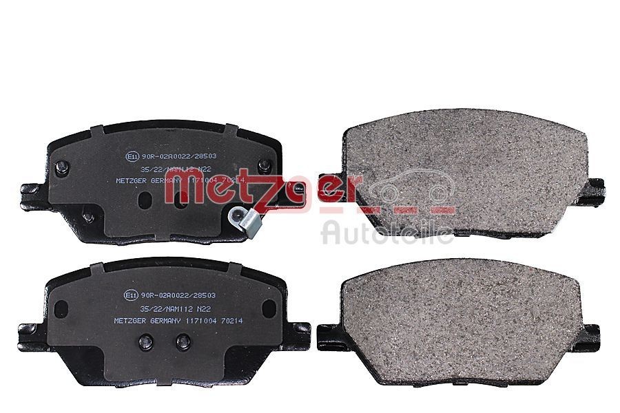 METZGER Jarrupalat, levyjarru 1171004 1171004 METZGER Jarrupala FIAT SEDICI