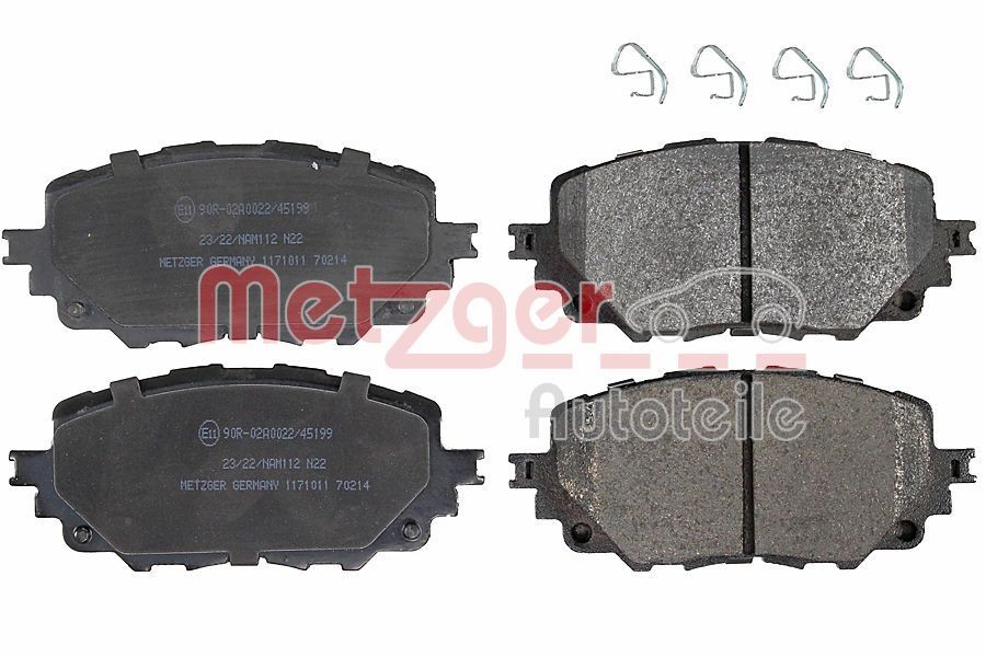 METZGER Jarrupalat, levyjarru 1171011 Jarrupalat, levyjarru METZGER Etuakseli, akustisella kulumavaroittimella