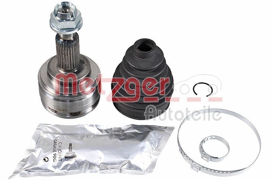 METZGER Ledsats, drivaxel 7110205 Byta Drivknut Renault Kangoo KW kostnad METZGER 7110205