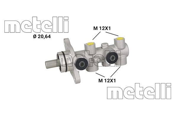 METELLI Hoofdremcilinder 05-1226 05-1226 Hoofdremcilinder KIA NIRO METELLI