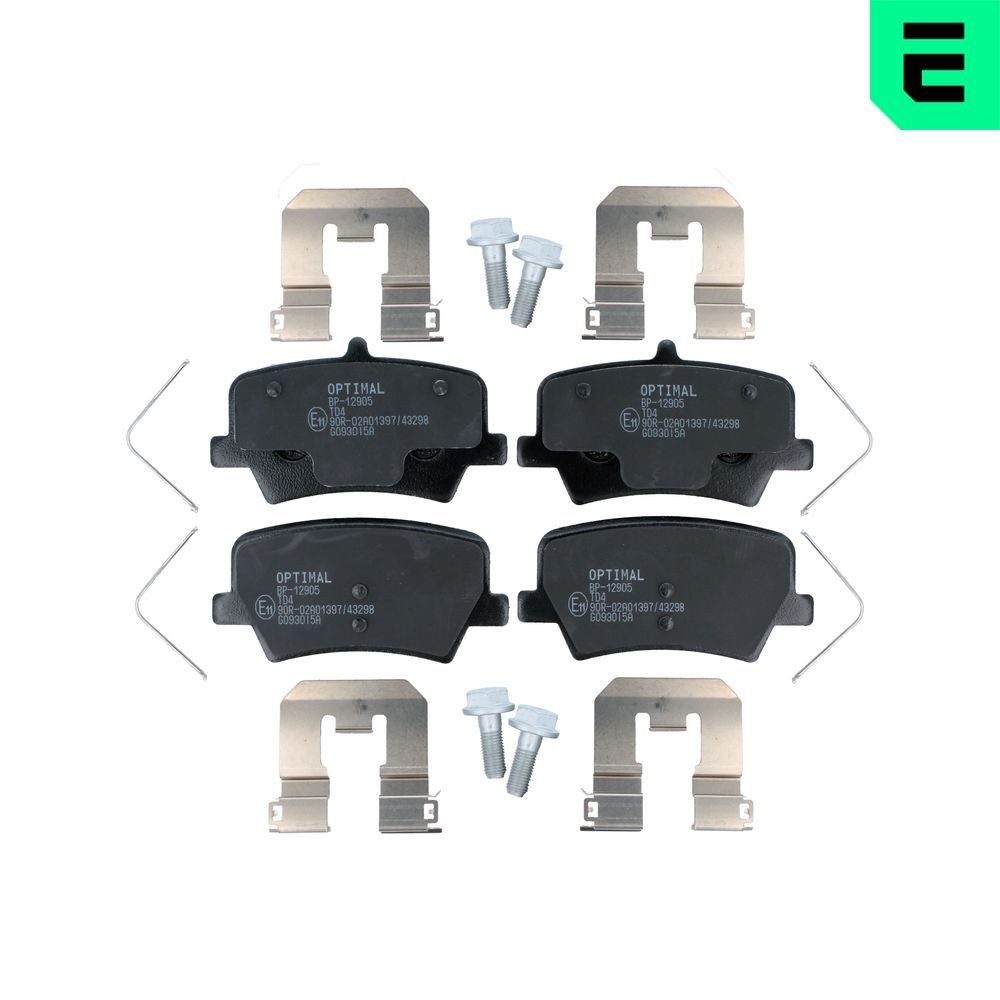 OPTIMAL Pastilhas de travão BP-12905 Pastilhas de travão desportivas OPTIMAL 940 BP-12905 baratos