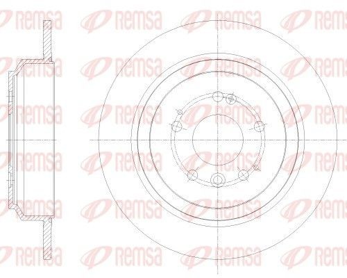 Bremseskive REMSA 62518.00 REMSA 62518.00 Bremseskive HONDA PILOT 2020