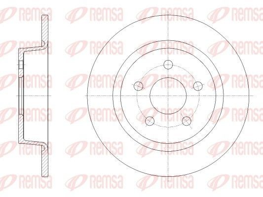 REMSA Brake disc 62520.00 62520.00 REMSA brake disc kit for FORD
