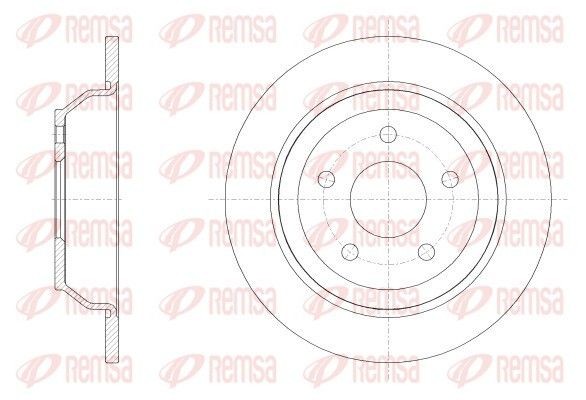 REMSA Brake disc 62538.00 62538.00 REMSA brake disc FORD