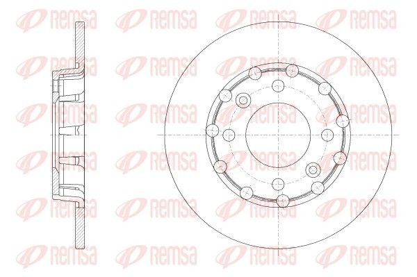 REMSA Bremseskive 62539.00 REMSA Sports bremseskiver CITROËN 62539.00