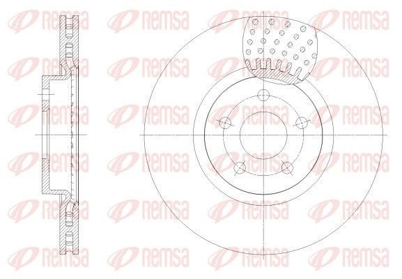 REMSA Bremseskive 62549.10 Bremseskiver REMSA Ford KUGA 62549.10