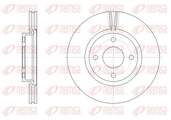 REMSA Brake disc 62555.10 FORD REMSA disc brakes 62555.10