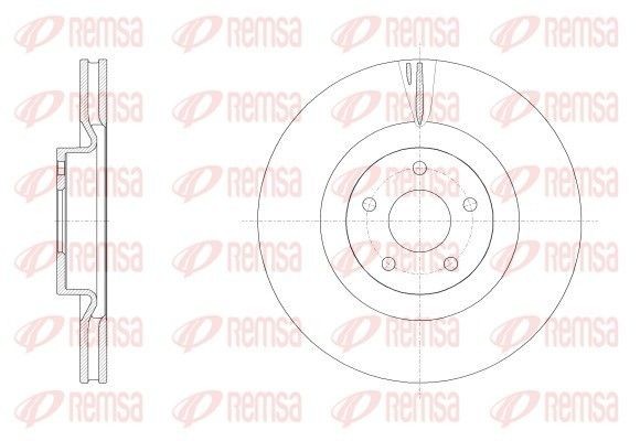 REMSA Brake disc 62558.10 FORD REMSA brake disc set 62558.10