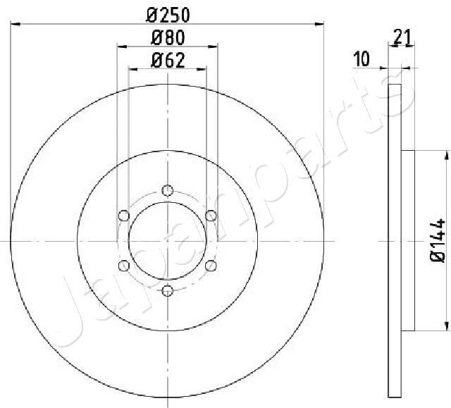 JAPANPARTS Piduriketas DP-0234C JAPANPARTS DP-0234C Piduriketas Alfa Romeo 162B odav