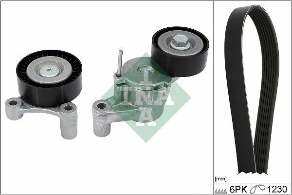 INA Σετ ιμάντων poly-V 529 0548 10 INA 529054810 Ιμάντας δυναμό Volvo S90 2 τιμες