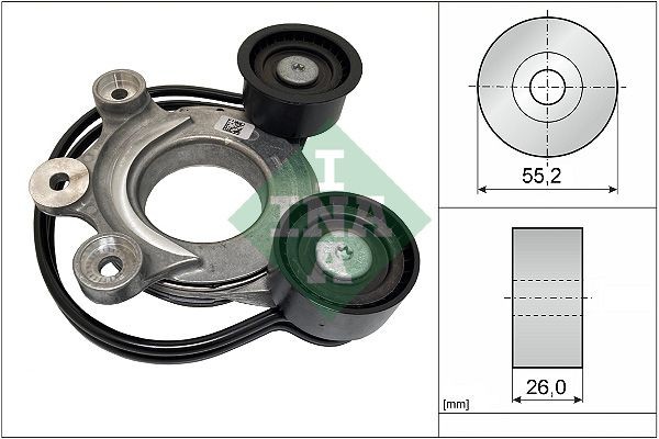 INA Riemspanner, Poly V-riem 534 0827 10 INA 534 0827 10 V snaar spanner Jaguar XK 8 Coupe goedkoop