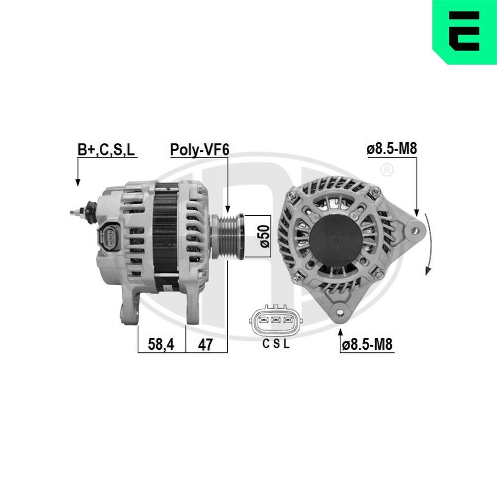 ERA Δυναμό 209655A Γεννήτρια ERA Nissan SERENA 209655A