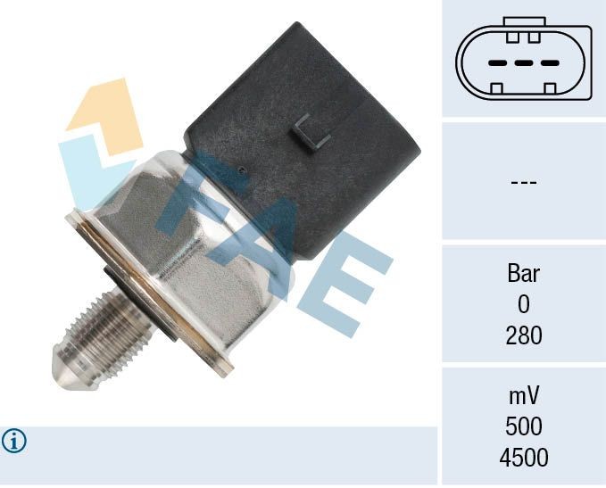 Fuel pressure sensor FAE 15609 FAE 15609 2024 AUDI TT fuel pressure sensor replacement