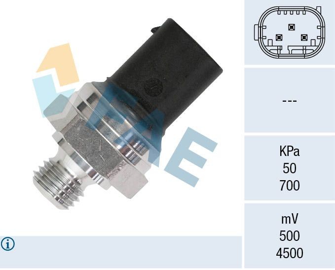 FAE Avgastrycksensor 16157 16157 FAE tryckgivare partikelfilter SUBARU TRIBECA