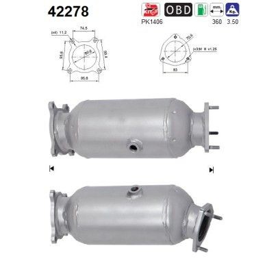 Catalyseur AS 42278 AS 42278 Catalyseur AUDI A6 2020