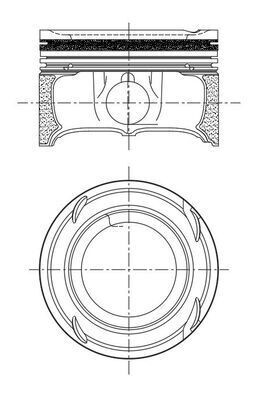 Stempel MAHLE 001 PI 00200 000 MAHLE 001 PI 00200 000 Motor stempel Mercedes-Benz SLK 2010