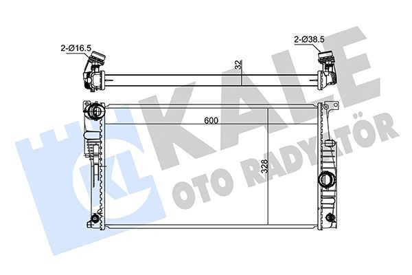 KALE OTO RADYATOR Chladič motora 346070 Chladič motora KALE OTO RADYATOR Rad 3 346070 lacné
